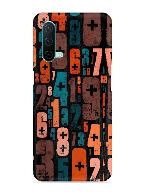 0 To 9 Art Snap Case for Oneplus Nord Ce (5G) Zapvi