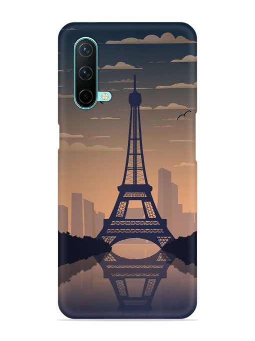 France Paris Eiffel Tower Gradient Snap Case for Oneplus Nord Ce (5G) Zapvi