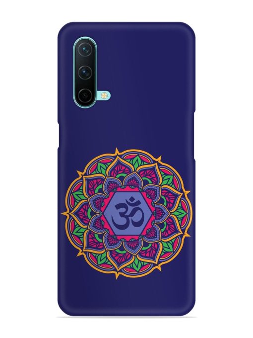 Om Mandala Art Blue Snap Case for Oneplus Nord Ce (5G)