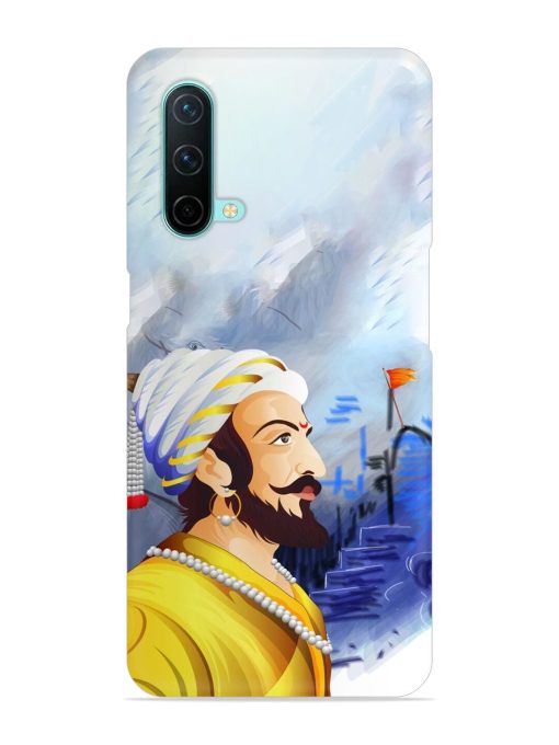 Shivaji Maharaj Color Paint Art Snap Case for Oneplus Nord Ce (5G) Zapvi