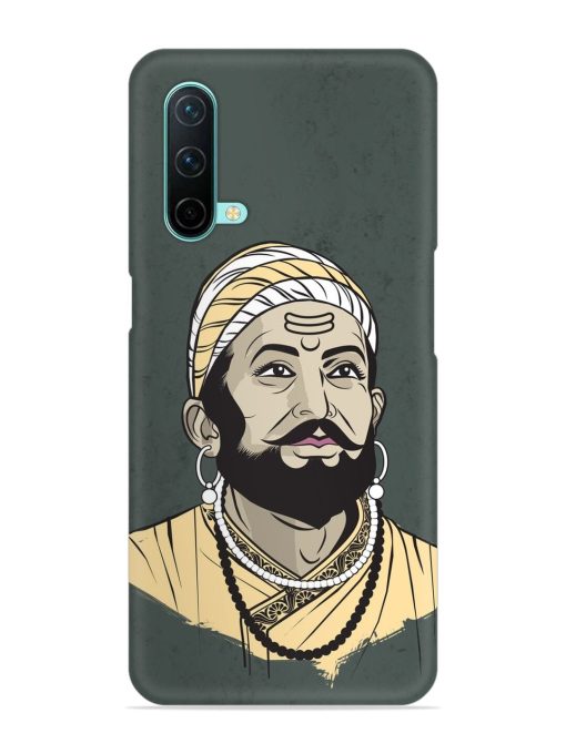 Shivaji Maharaj Vector Art Snap Case for Oneplus Nord Ce (5G)