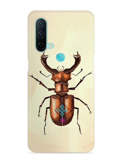 Stag Beetle Vector Snap Case for Oneplus Nord Ce (5G)