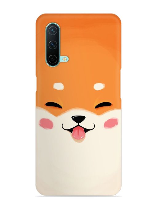 Cute Dog Face Vector Snap Case for Oneplus Nord Ce (5G) Zapvi