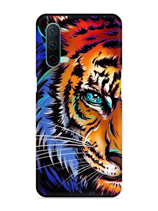 Colorful Lion Art Snap Case for Oneplus Nord Ce (5G) Zapvi