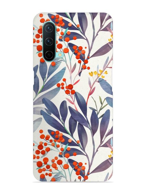 Seamless Floral Pattern Snap Case for Oneplus Nord Ce (5G) Zapvi