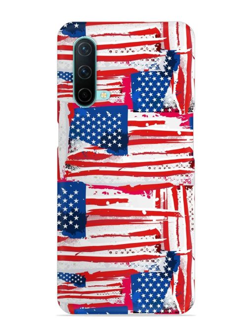 Usa Flag Seamless Snap Case for Oneplus Nord Ce (5G)