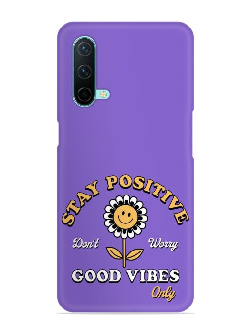 Retro Positive Flower Snap Case for Oneplus Nord Ce (5G) Zapvi