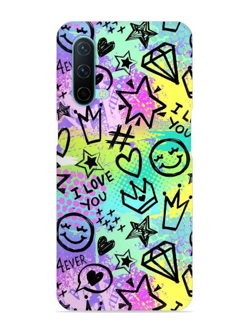 Bright Seamless Pattern Snap Case for Oneplus Nord Ce (5G)