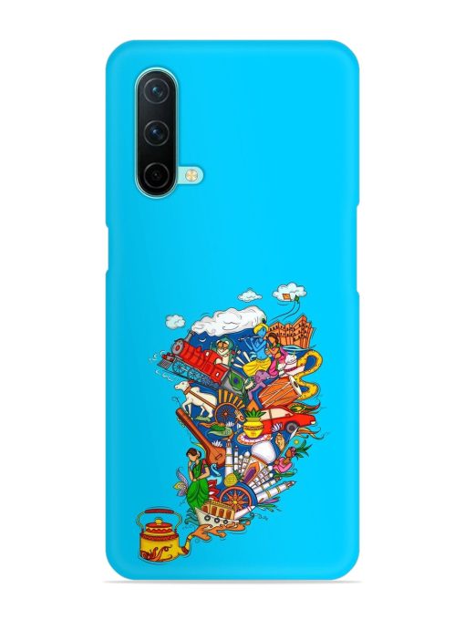 Vector Design Indian Snap Case for Oneplus Nord Ce (5G) Zapvi