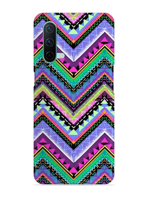 Tribal Aztec Print Snap Case for Oneplus Nord Ce (5G)