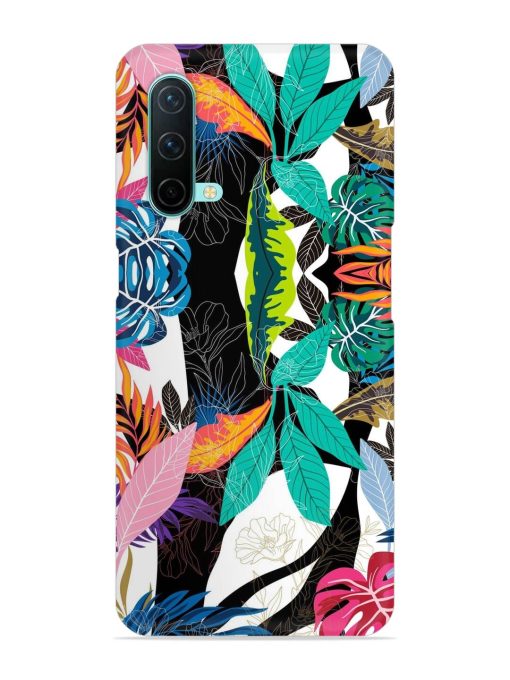 Floral Pattern Bright Snap Case for Oneplus Nord Ce (5G) Zapvi