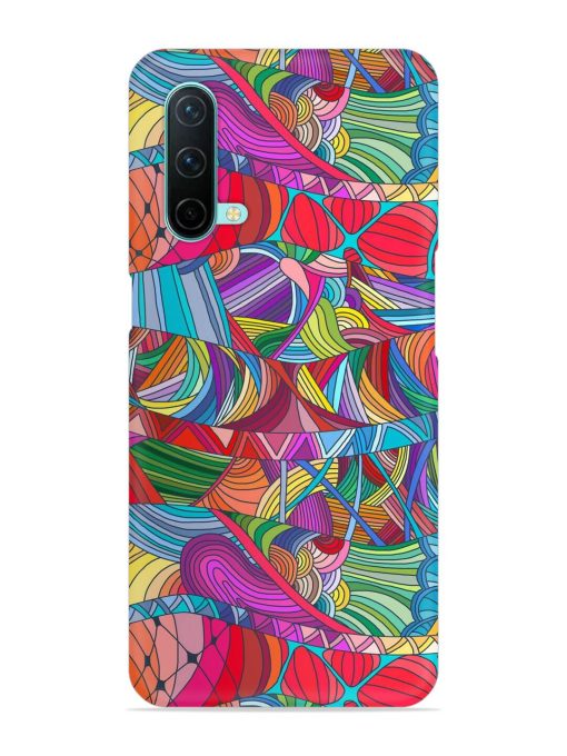 Seamless Patterns Hand Drawn Snap Case for Oneplus Nord Ce (5G) Zapvi