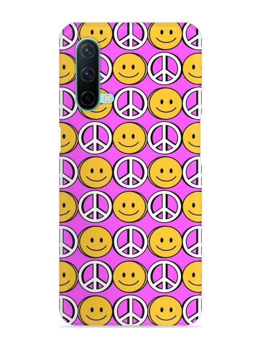 Smiley Face Peace Snap Case for Oneplus Nord Ce (5G)