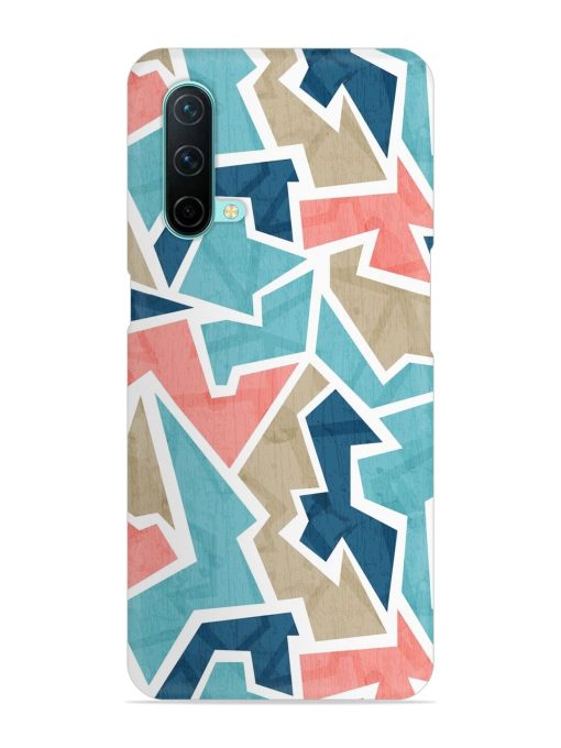 Vintage Geometric Triangle Snap Case for Oneplus Nord Ce (5G) Zapvi