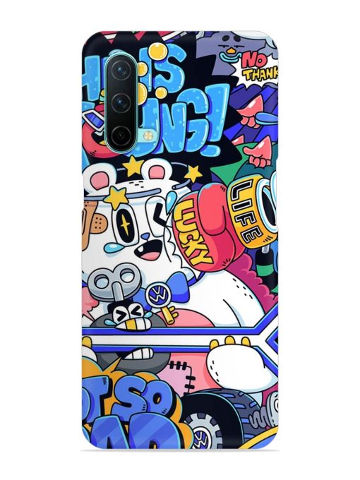 Universal Doodle Snap Case for Oneplus Nord Ce (5G) Zapvi