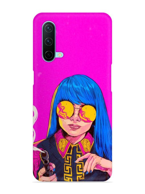 Aesthetic Anime Girl Snap Case for Oneplus Nord Ce (5G) Zapvi