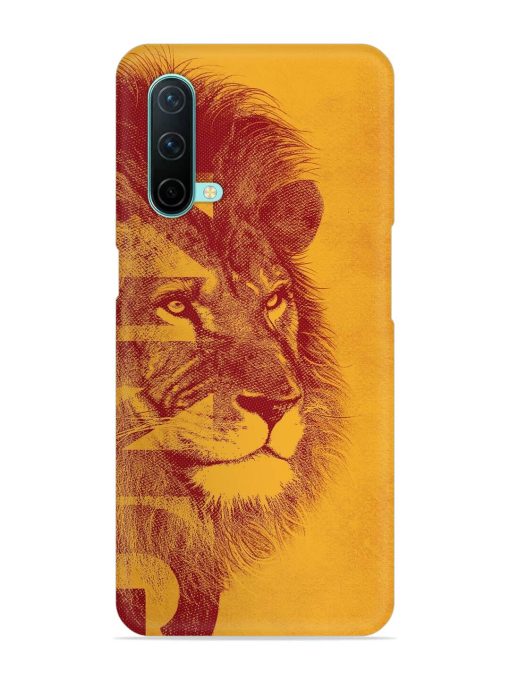 Gold Lion Crown Art Snap Case for Oneplus Nord Ce (5G) Zapvi