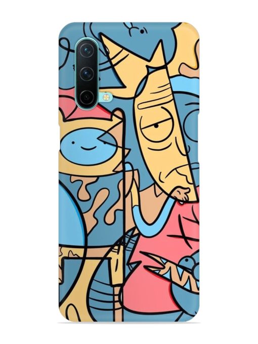 Silly Face Doodle Snap Case for Oneplus Nord Ce (5G)