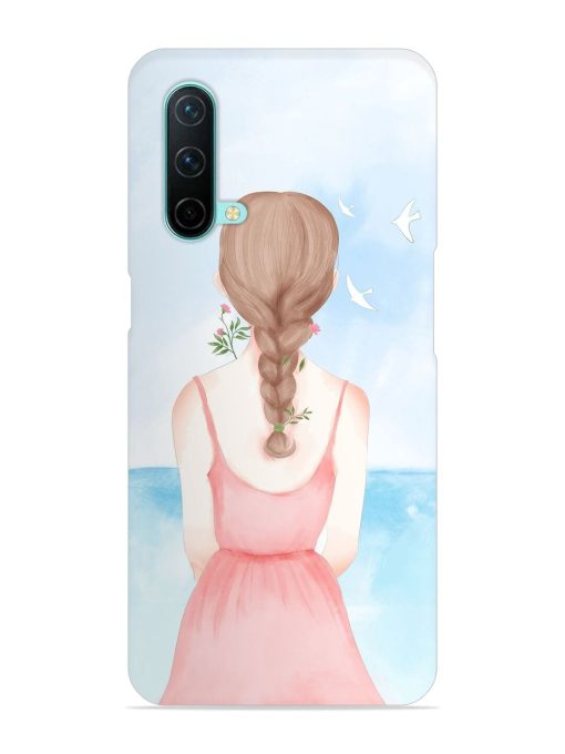 Watercolor Girl Vector Snap Case for Oneplus Nord Ce (5G)