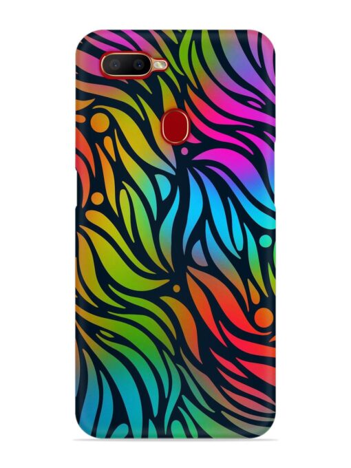 Abstract Leaf Design Snap Case for Oppo A11K Zapvi