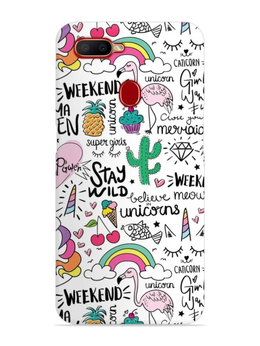 Unicorn Ice Cream Snap Case for Oppo A11K Zapvi