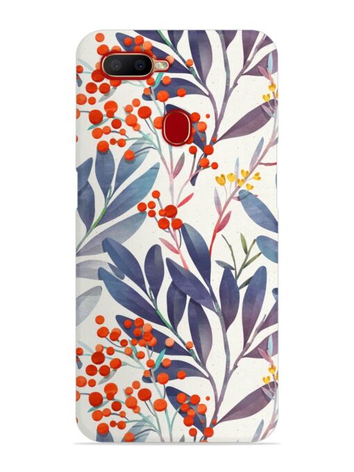 Seamless Floral Pattern Snap Case for Oppo A11K