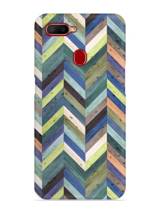 Chevron Random Color Snap Case for Oppo A11K Zapvi