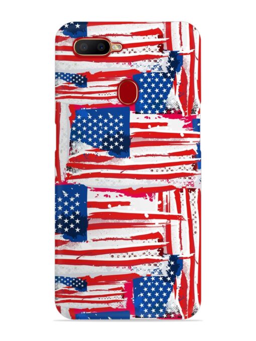 Usa Flag Seamless Snap Case for Oppo A11K Zapvi