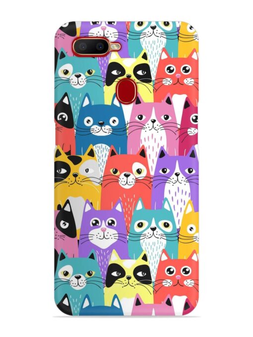 Funny Cartoon Cats Snap Case for Oppo A11K