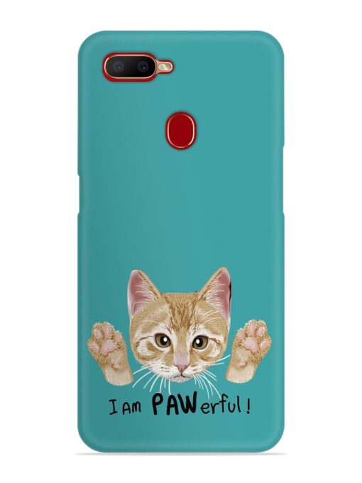 Typography Slogan Cat Snap Case for Oppo A11K Zapvi