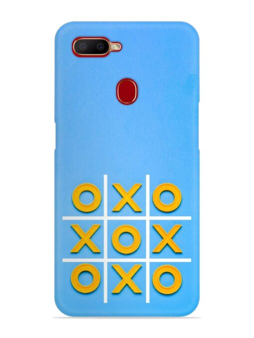 Yellow Plastic Crosses Snap Case for Oppo A11K