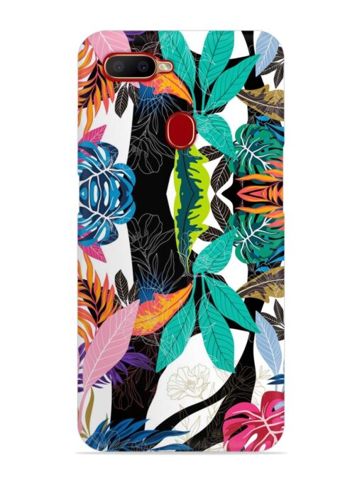 Floral Pattern Bright Snap Case for Oppo A11K Zapvi