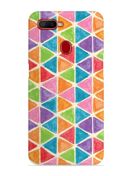 Seamless Colorful Isometric Snap Case for Oppo A11K Zapvi