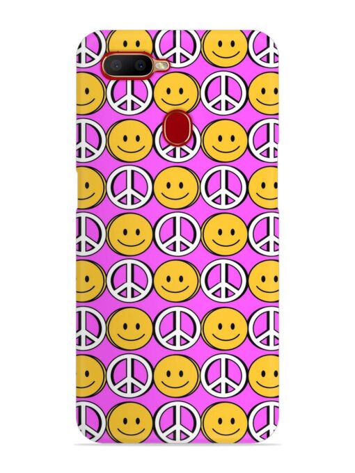 Smiley Face Peace Snap Case for Oppo A11K Zapvi