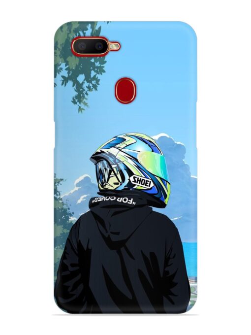 Rider With Helmet Snap Case for Oppo A11K Zapvi