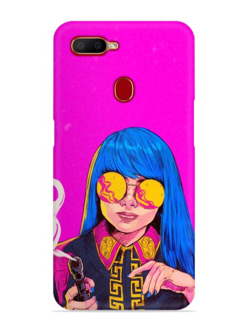 Aesthetic Anime Girl Snap Case for Oppo A11K