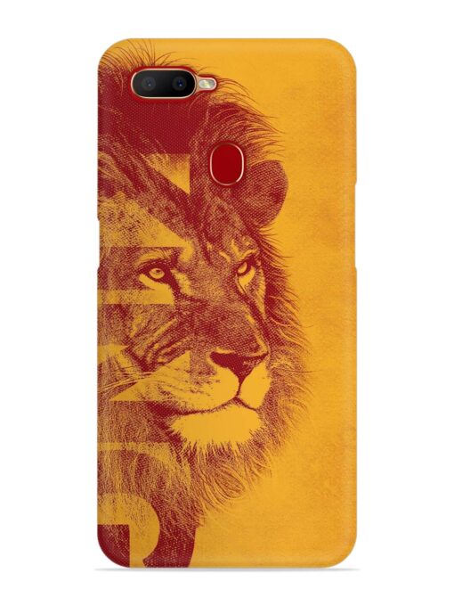 Gold Lion Crown Art Snap Case for Oppo A11K Zapvi