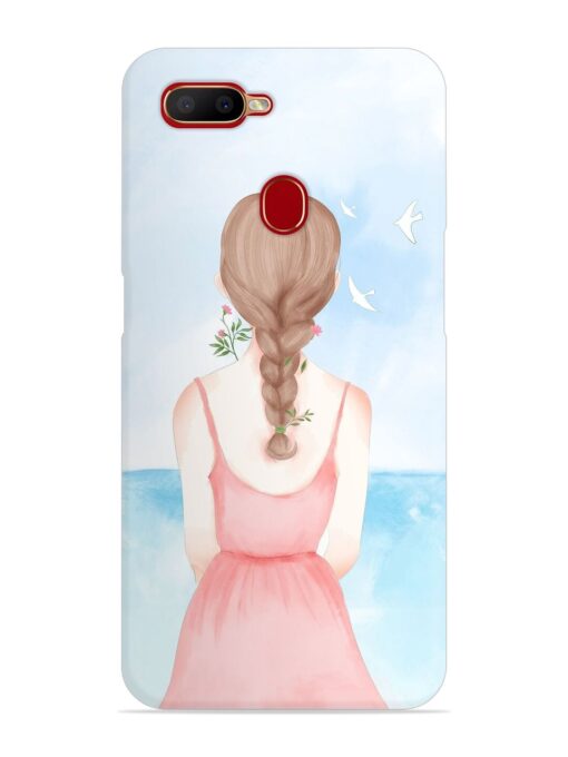 Watercolor Girl Vector Snap Case for Oppo A11K Zapvi