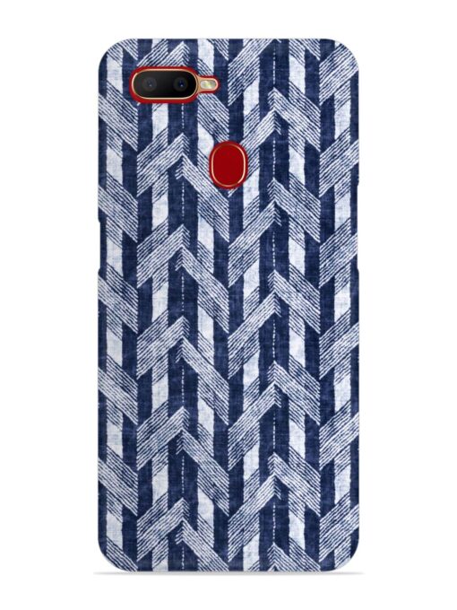 Abstract Herringbone Motif Snap Case for Oppo A12