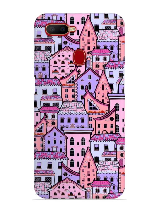 Seamless Pattern Houses Snap Case for Oppo A12