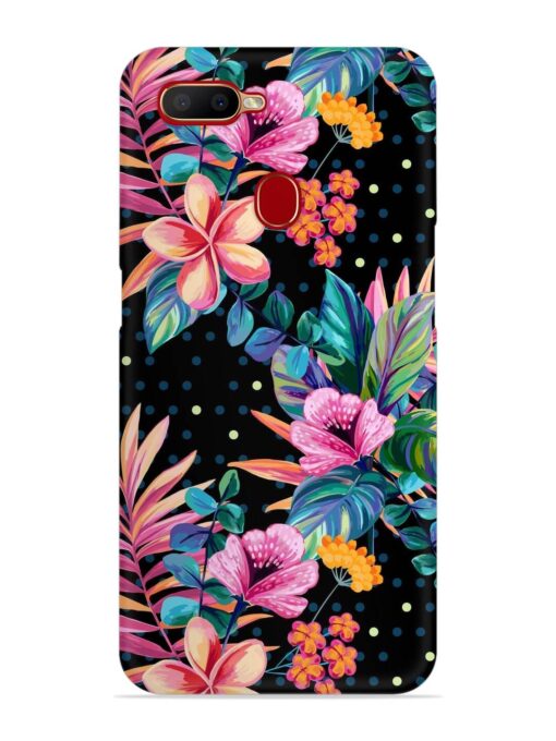 Seamless Floral Pattern Snap Case for Oppo A12 Zapvi