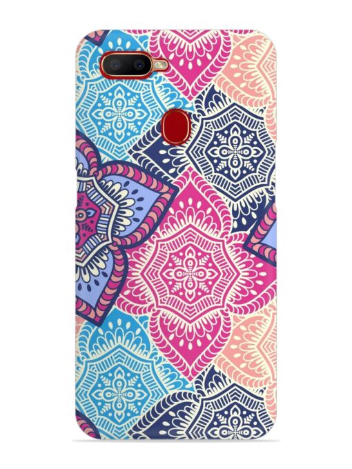 Ethnic Floral Seamless Snap Case for Oppo A12