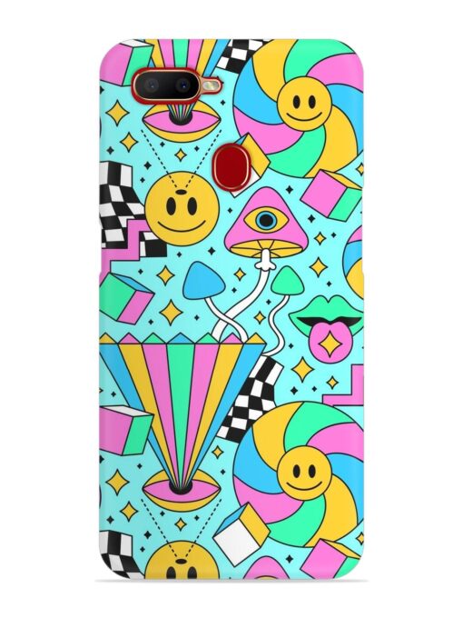 Trippy Rainbow 60S Snap Case for Oppo A12