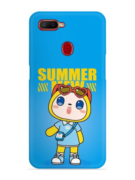 Summer Mew Cartoon Snap Case for Oppo A12