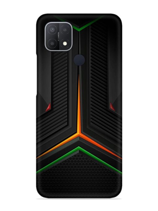 Orange Triangle Light Snap Case for Oppo A15