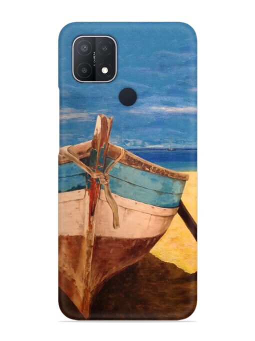 Canvas Painting Snap Case for Oppo A15 Zapvi