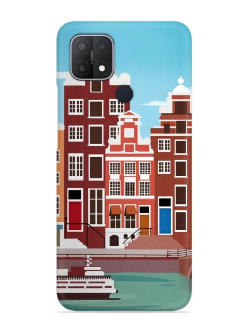 Scenery Architecture Amsterdam Landscape Snap Case for Oppo A15 Zapvi