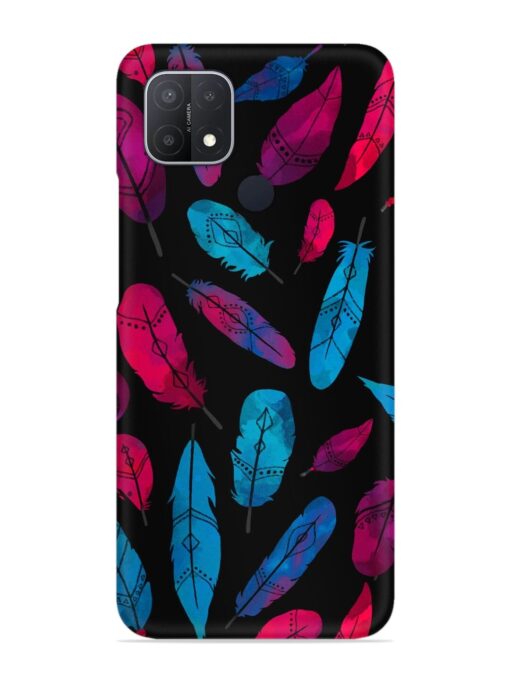 Feather Art Snap Case for Oppo A15 Zapvi