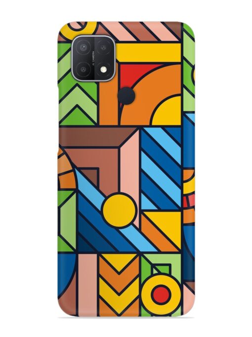 Colorful Geometric Snap Case for Oppo A15