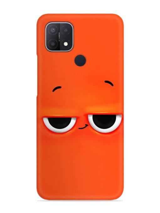 Smiley Face Snap Case for Oppo A15 Zapvi